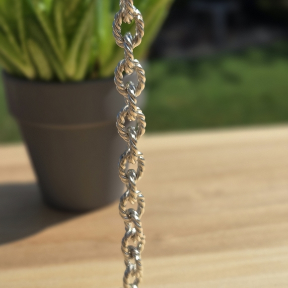 925 Silver Rope Bracelet - Picture 3 of 10